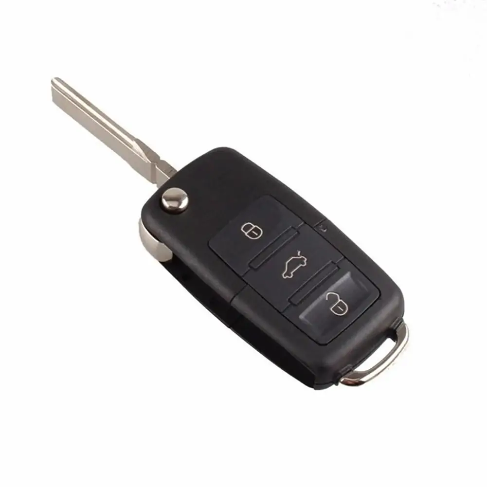 3 Buttons Folding Auto Remote Flip Key Shell Holder for VWs Golf Passats Polos