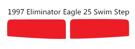 1997 Eliminator Eagle 25 плавучий шаг Pad лодка EVA Тиковый настил 1/" 6 мм