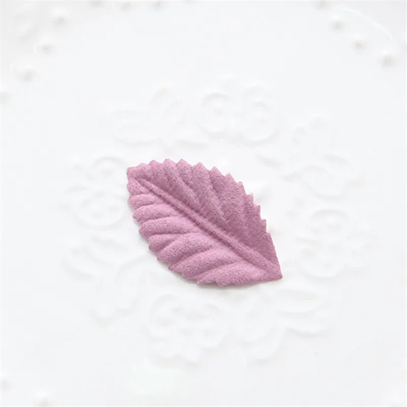 50Pcs Headwear Accessories Handmade Leaves DIY Craft Supplie Clothing Garment Wedding Decor Kids Scrapbooking Materials Leaves