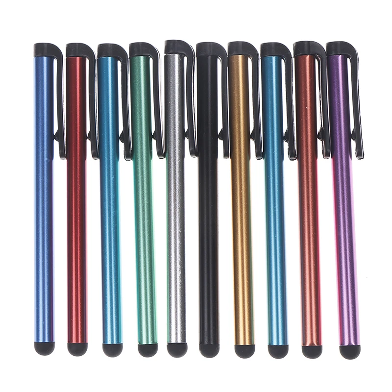5pcs Metal Stylus Touch Screen Pen Universal Capacitive Touch Screen Stylus Pen For All Pad Phone PC Tablet Color Random