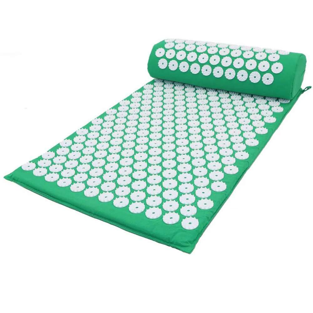 

5 Color Massager Cushion Acupuncture Sets Relieve Stress Back Pain Acupressure Mat/Pillow Massage ABS Spike Yoga Cushion