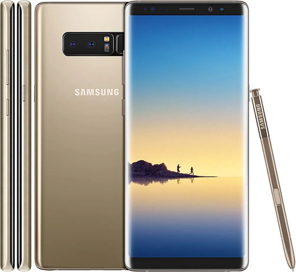 Разблокированный samsung Galaxy Note8 N950U snapdragon835 NFC две задние камеры Восьмиядерный 6,3 дюймов 6 Гб ram 64 Гб rom - Цвет: Maple Gold
