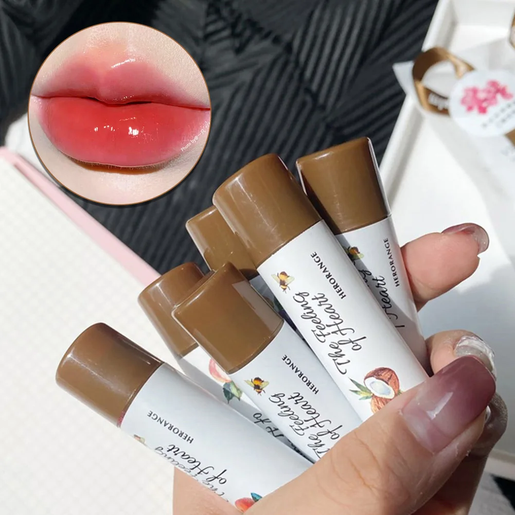 Fruity Lip Balm Moisturizing Nourishing Lip Gloss Natural Temperature