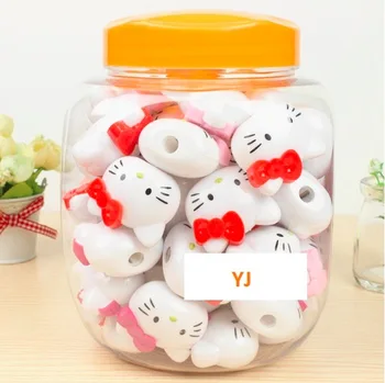 

120pcs cartoon cat pencil sharpener cheap Kids school stationery giveaways promotional gift for students wholesale