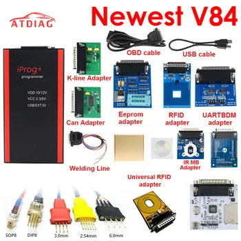 

V84 iPROG+ Prog Programmer Updated V84 iProg Supports IMMO/Mileage Correction/Airbag Reset Replace Carprog/Digiprog/Tango
