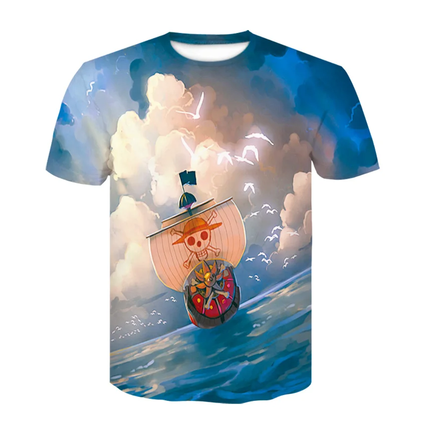 2020 high quality round neck short sleeve T-shirt creative 3D pirate print men's fashion casual free delivery | Мужская одежда