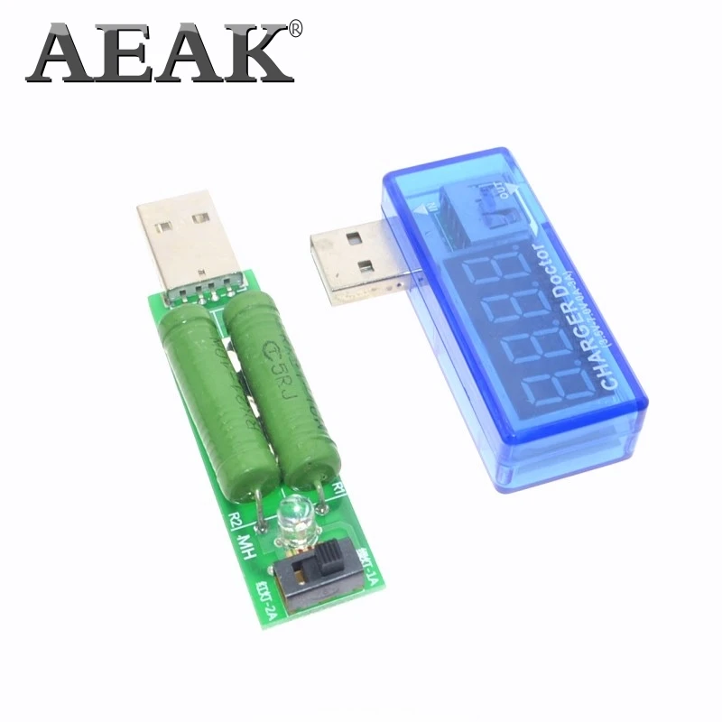 USB детектор AEAK вольтметр амперметр тестер мощности измеритель 3 5 7 в + 2 А 1