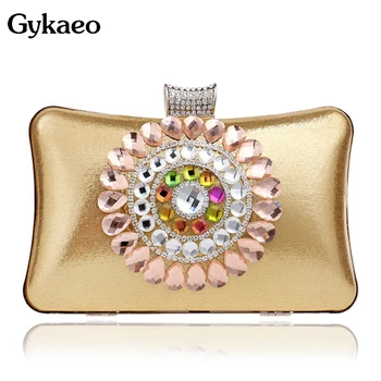 

Gykaeo Luxury Handbags Women Bags Designer Diamond Evening Clutch Bag Ladies Dinner Celebrity Frame Day Clutches Shoulder Bags