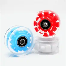 Luminous Roller Skate Wheels 1pcs LED Sliding Light Quad Roller Skating Flashing Wheel Rollers Durable Luminous Replacement