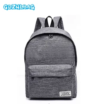 

Canvas Women Backpack College High Middle School Bags for Teenager Boy Laptop Travel Men Backpacks Girls Rucksacks Solid Bookbag