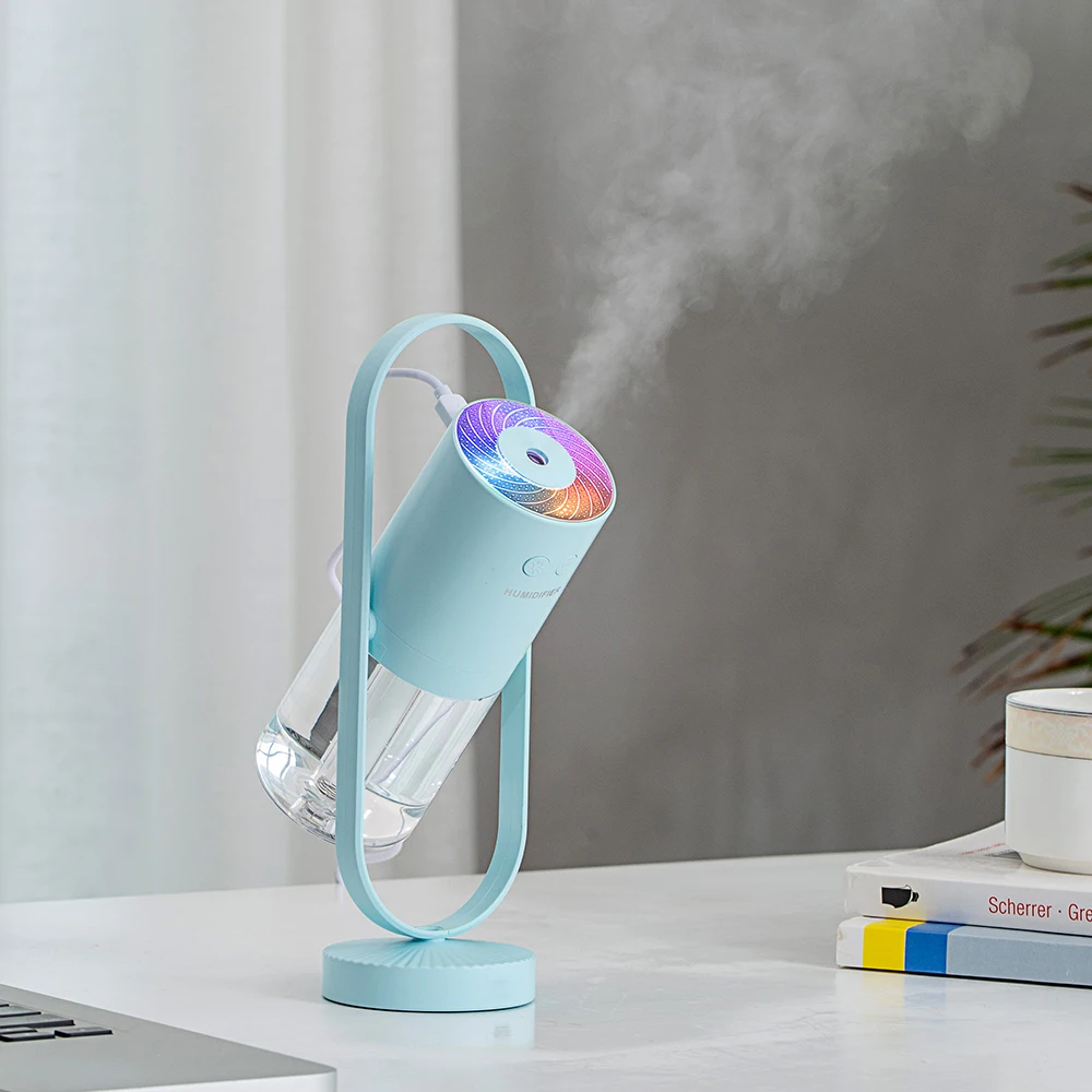 

New Magic Negative Air Ion Humidifier 200ML Ultrasonic Essential Oil Diffuser Cool Mist Air Purifier 7 Color Lights Home Office