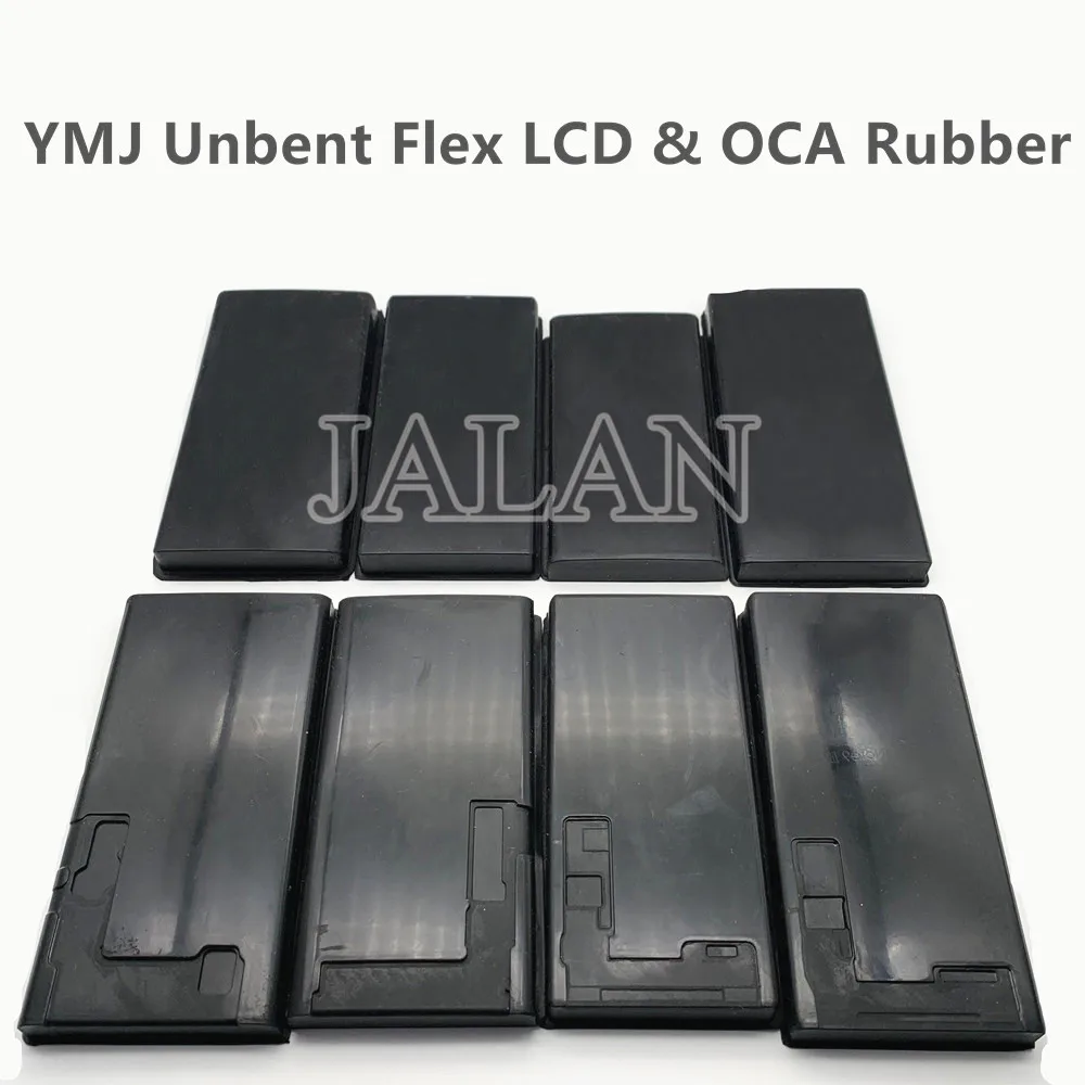 YMJ OCA/LCD Rubber Mat For Samsung S20 S10 S9 S8 Plus Note 20/10/9/8 LCD Glass OCA Laminating Repair Unbent Flex Cable |