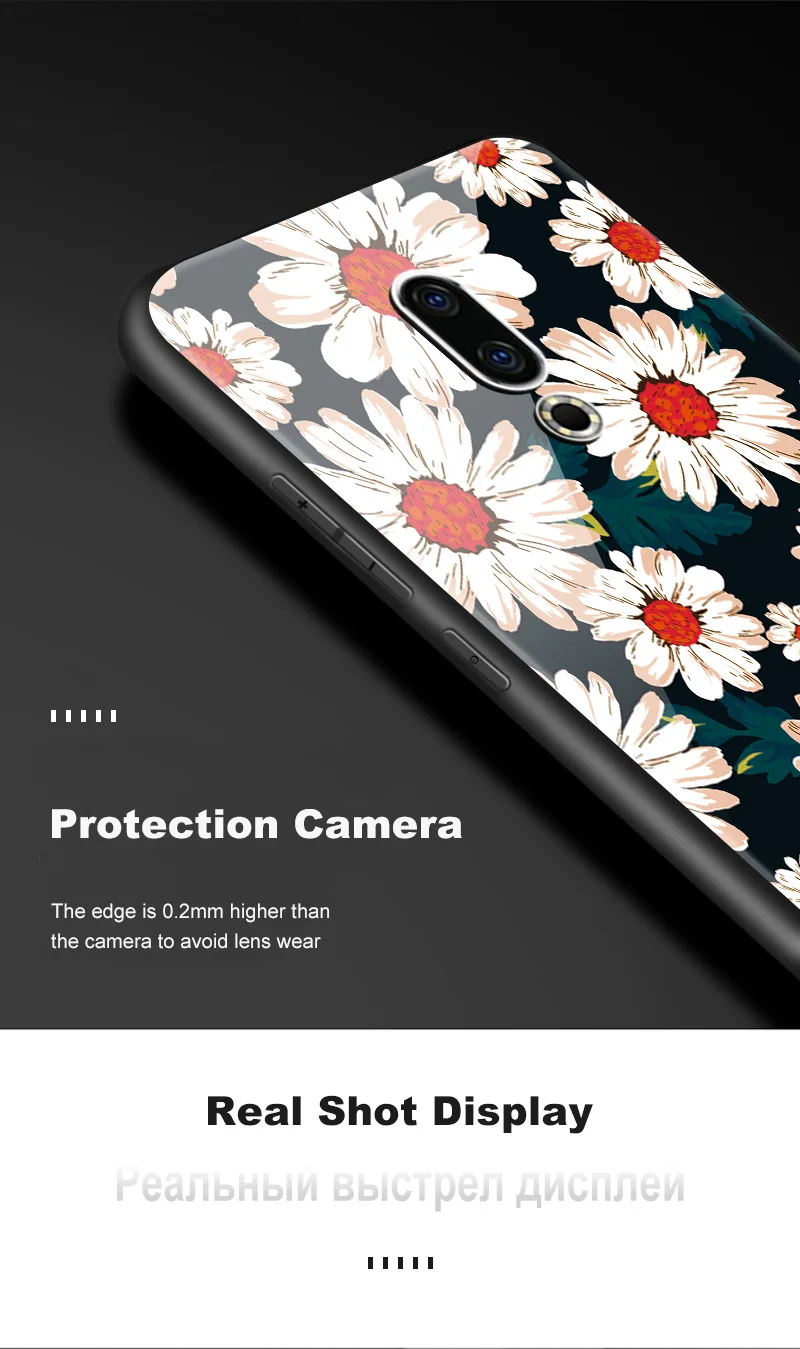 Для Meizu 16s 16th плюс 16X M6T M882Q M892Q закаленное Стекло чехол для Meizu M5 M6 M8 M9 Примечание силиконовый мягкий ТПУ чехол бампер ракушками