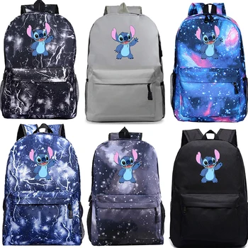 

Kawaii Stitch Fashio Book Backpack Hot Sale Men Women Boys Girls Students School Mochila Beautiful Laptop Rucksack for Teens