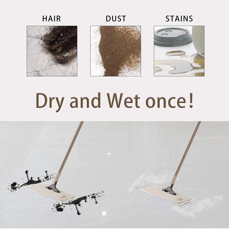 6 Pack Mop Pads Wet Dry Microfiber Mop Cleaning Pad Mop Refills Replacement Heads For Most Spray Mops And Reveal Mops 5