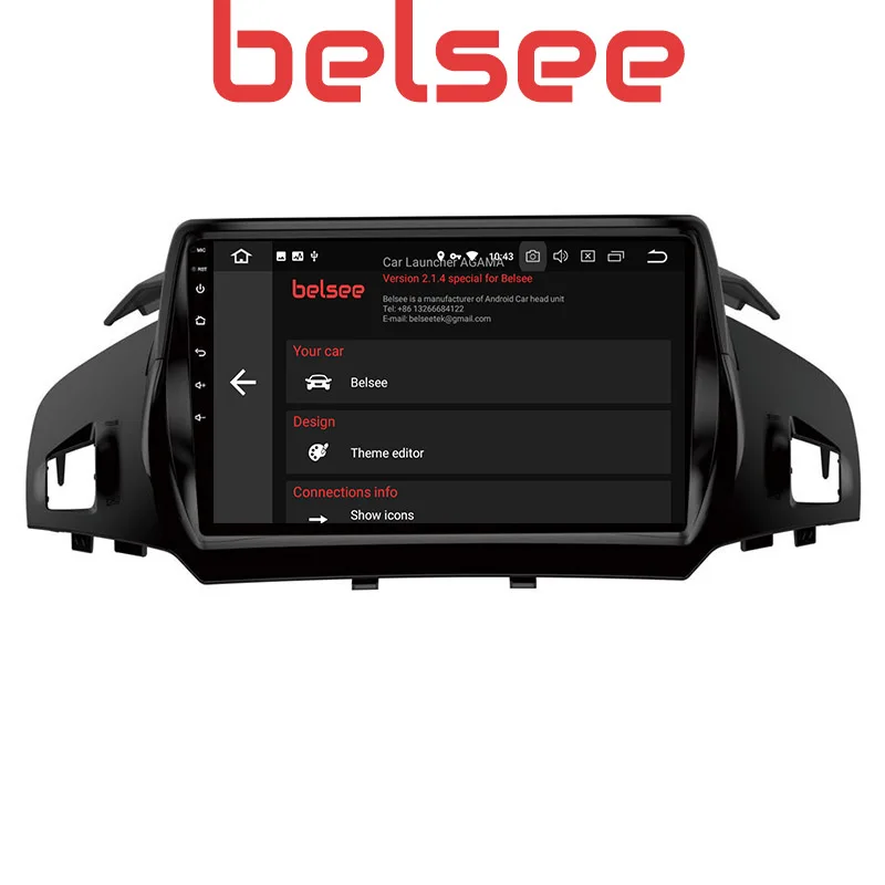 Belsee 9 Экран Android 10 Автомобиль Радио Стерео 4 Гб 64 Авто навигатор с GPS DVD для Ford Kuga Escape