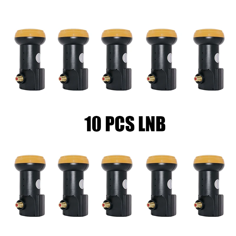 

10PCS Ku Band Single LNB Hight Gain Low Noise Ffigure:0.1dB LNB Universal LNB For Dish TV Satellite TV Receiver