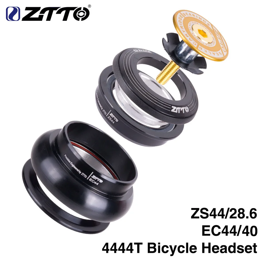 Велосипедная гарнитура 44 мм ZS44 EC44 CNC 1 1/4 &quot 1/4&quot рама с прямой трубкой для