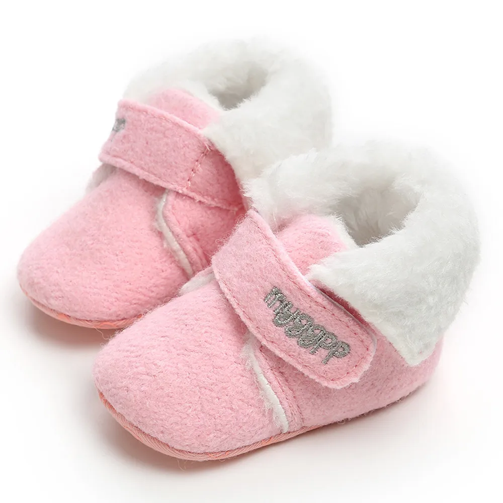 Newborn Baby Girl Boys Cute Cotton Shoes Fashion Toddler First Walkers Kid Shoes Hook& Loop Baby Shoes Newborn Hot Sale