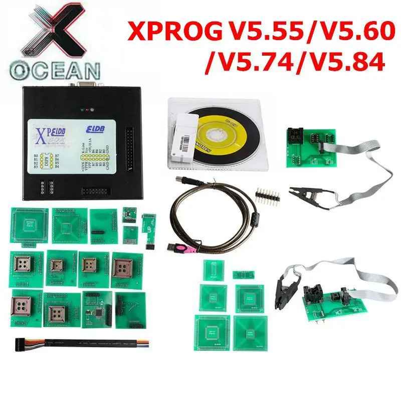 

XPROG 5.84 V5.55 V5.60 V5.74 V5.84 Black Metal Box Better XPROG M V5.84 ECU Programming Interface Xprog-M V5.74 ATMEGA64A