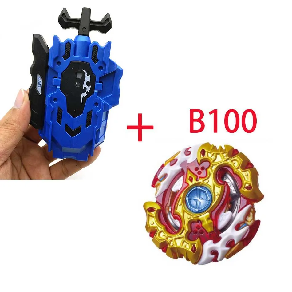 B100 Спиннинг Bayblade BURST B-66 B-71 с средство для запуска Beyblade Bay blade металл пластик Fusion 4D Подарочные игрушки для детей - Цвет: B100