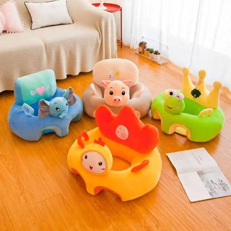 Красочные Детские Обучающие сидения новые детские Мультяшные сидения диван плюшевая поддержка сидение обучение, сидящие детские плюшевые игрушки для 0-3 м