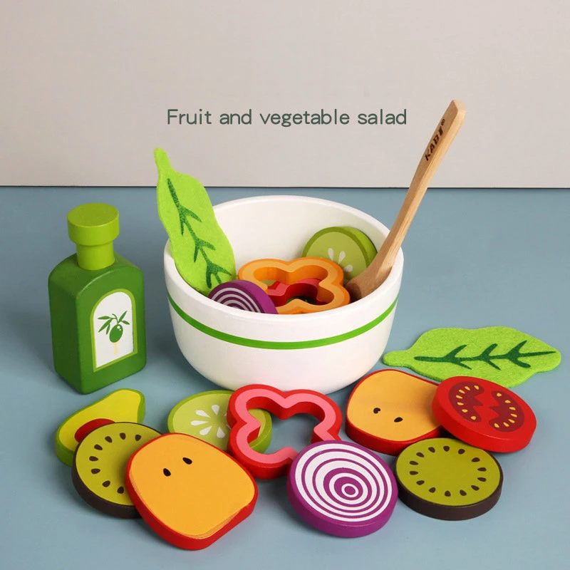 childrens wooden food sets