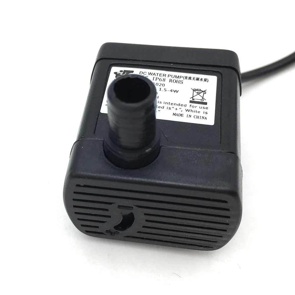 Micro Submersible DC 5~12V USB type Water Pump Max 200L/H Flow Adjustable Brushless Pump for Aquarium Fish Tank