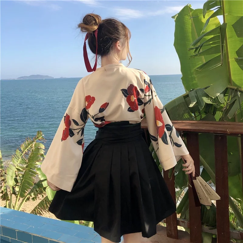 Традиционные японские кимоно ханьфу кимоно костюм гейши Косплей Obi Yukata женские сексуальные японские платья FF2196