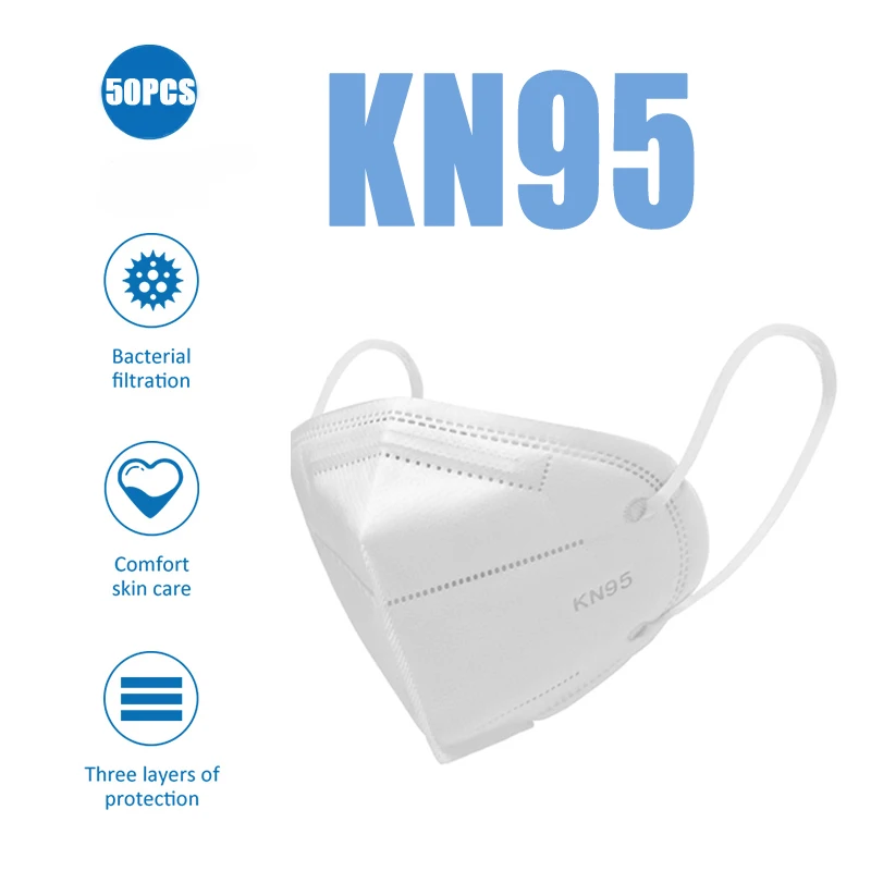 

Dustproof Anti Virus N95 Breathing Mask Safety Filter 95% Anti Infection Particulate FFP2 KF94 Protection Reusable Mouth Masks