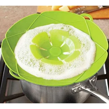 

Silicone Lid Spill Stopper Cover Multi-function Splash Lids Kitchen Accessorice Tool Pot Pan Anti-overflow Pot Lid 3D Flower