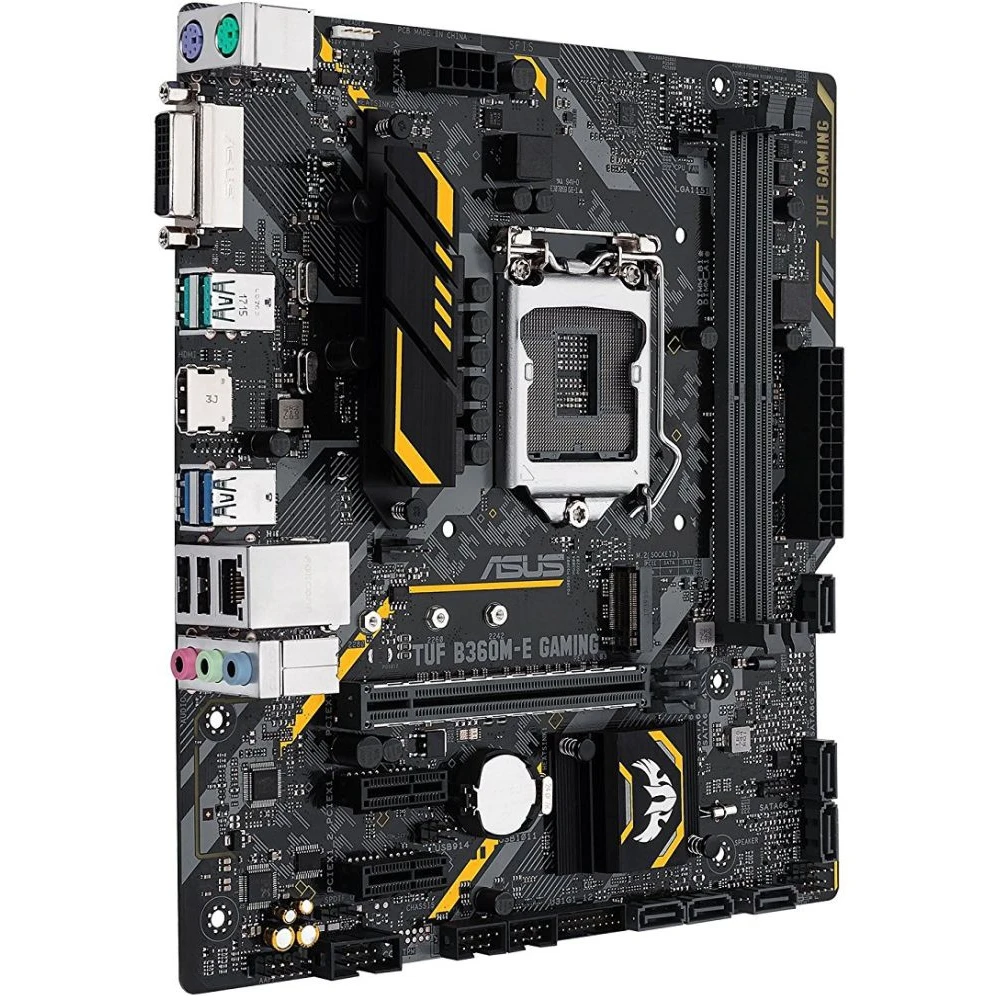 Материнская плата Asus TUF B360M-E GAMING Soc-1151v2 Intel B360 2xDDR4 mATX AC`97 8ch(7.1) GbLAN+DVI