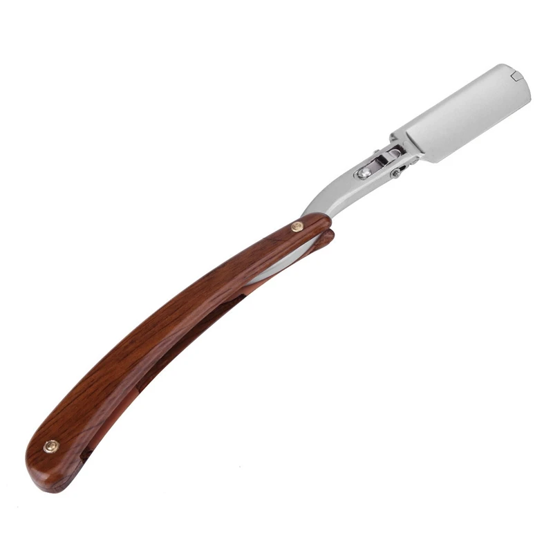 

Men's Shaving Barber Tools for Eyebrow Trimming and Beard Razor and Folding Razor Stainless Steel Straight Razor Rack