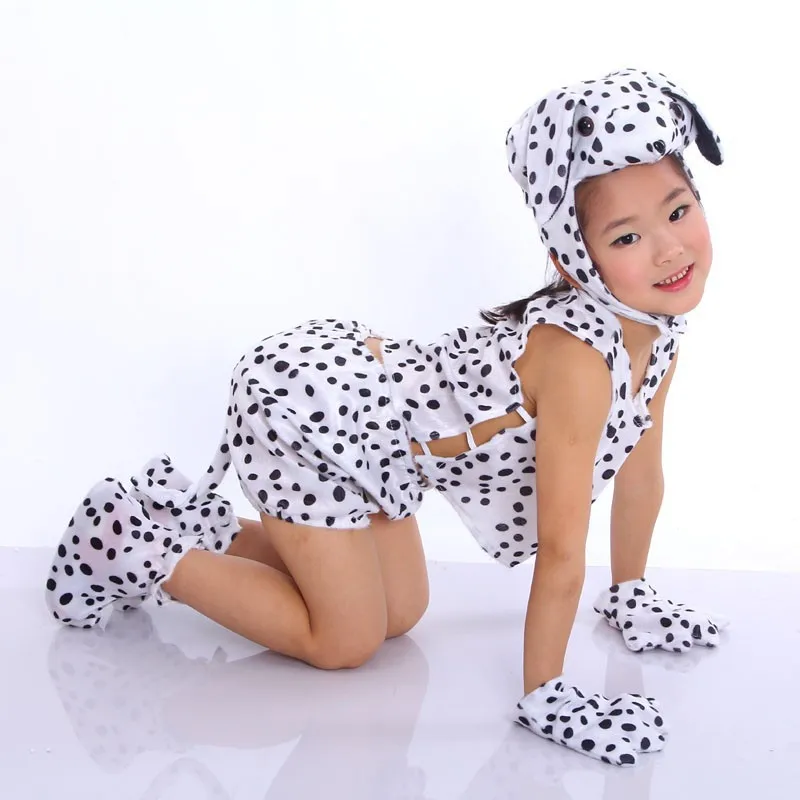 Umorden Children Kids Baby Cartoon Animal Dalmatian Dog Costume Cosplay Jumpsuit Children's Day Halloween Costumes