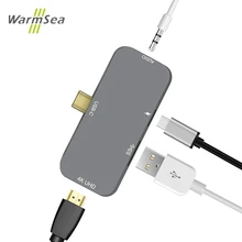 IPad Pro концентратор USB C концентратор type C адаптер с HDMI 4K аудио 3,5 мм USB для iPad Pro samsung Galaxy S9 S9 Plus 8/8 Plus Note 8