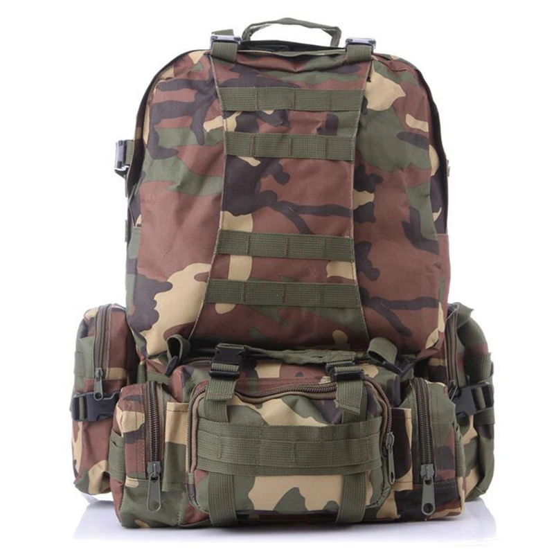 Jungle Camo Открытый охотничий Страйкбол 3D комбинированный тактический рюкзак армейский Военный камуфляжный рюкзак походный рюкзак для кемпинга - Цвет: Jungle Camo