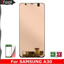 Супер AMOLED 6,4 ''ЖК-дисплей для SAMSUNG GALAXY A30 A305/DS A305F A305FD A305A кодирующий преобразователь сенсорного экрана в сборе