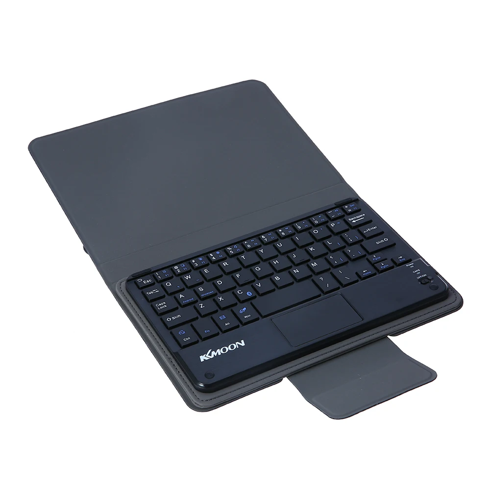 

59 Keys Ultra Slim Mini Thin PU Leather Touchpad BT Keyboard with Foldable Magnetic for Android for 7-8 in Windows PC Tablets