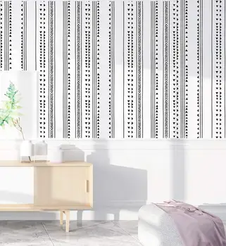 

Modern Triangle Peel And Stick Wallpaper Arrow Trellis Black White Vinyl Self Adhesive Wallpaper Bedroom Wall Home Decoration