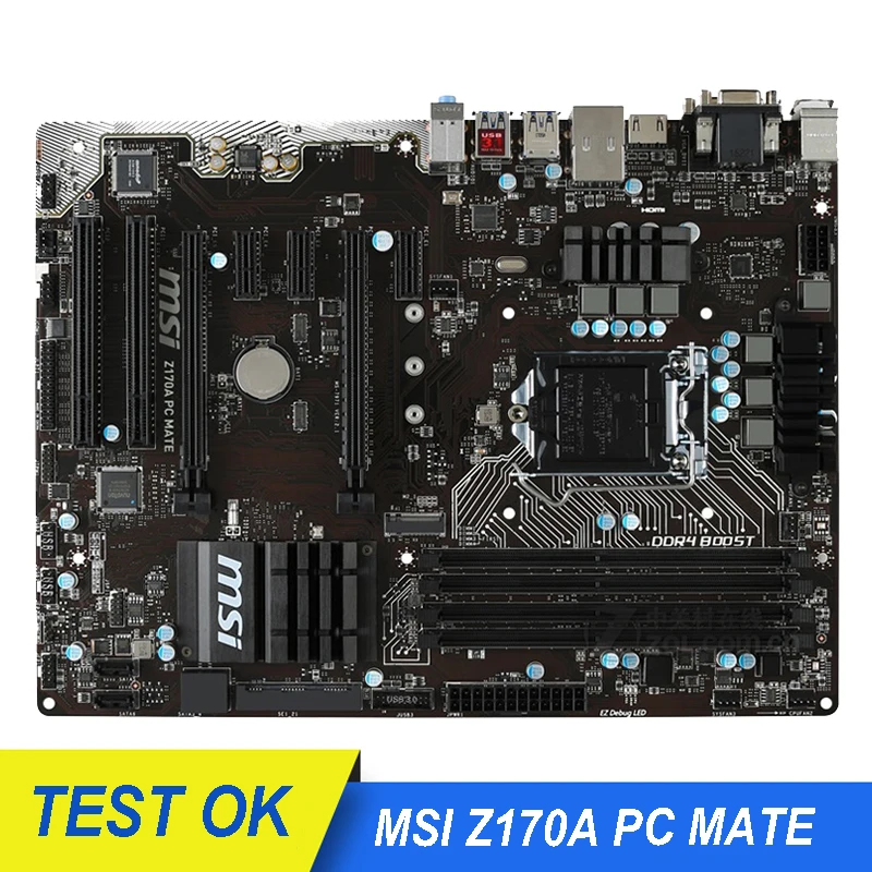 Buy Motherboard For Msi Z170a Pc Mate Lga1151 Z170 M 2 Desktop Used Motherboard In The Online Store Used Motherboards Store At A Price Of 154 34 Usd With Delivery Specifications Photos And Customer