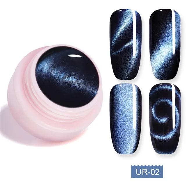 Ur Sugar 9D Galaxy Гель-лак для ногтей с эффектом «кошачий глаз» Хамелеон для использования с магнитом замочить от УФ светодиодный гель лак для ногтей Полупостоянный Маникюр гель лак DIY - Цвет: 5D 2