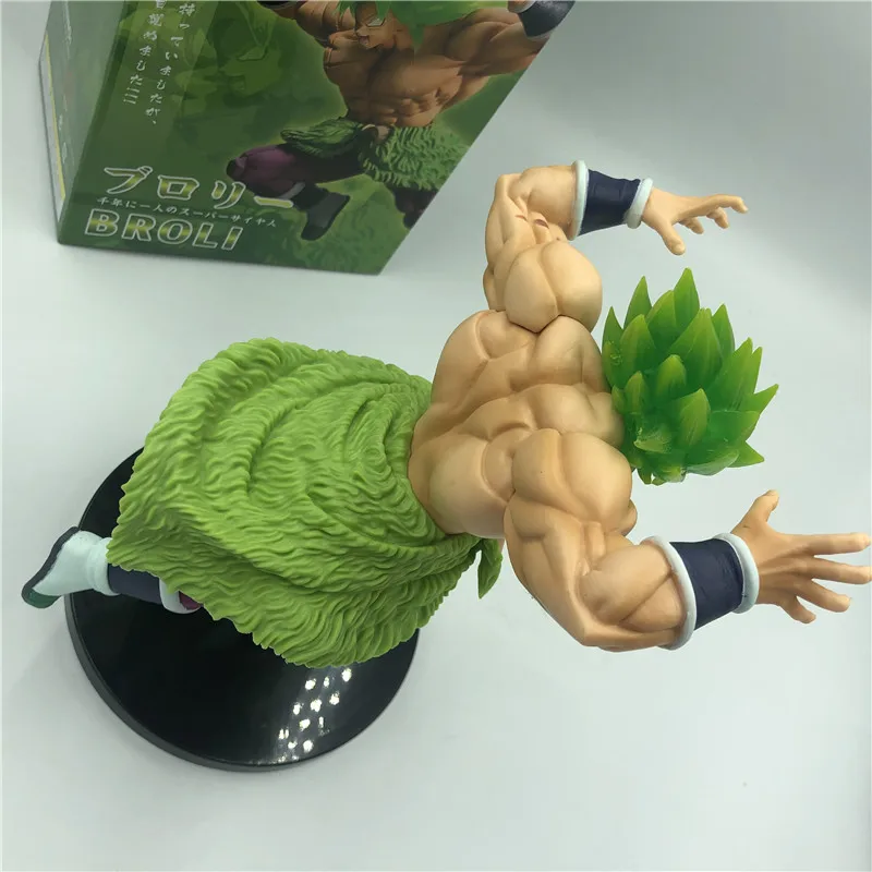 Фильм Ver. Dragon Ball Z Super Broly Super Saiyan Green Roaring Ver. Против Гоку ПВХ Фигурки Модель DBZ 23 см