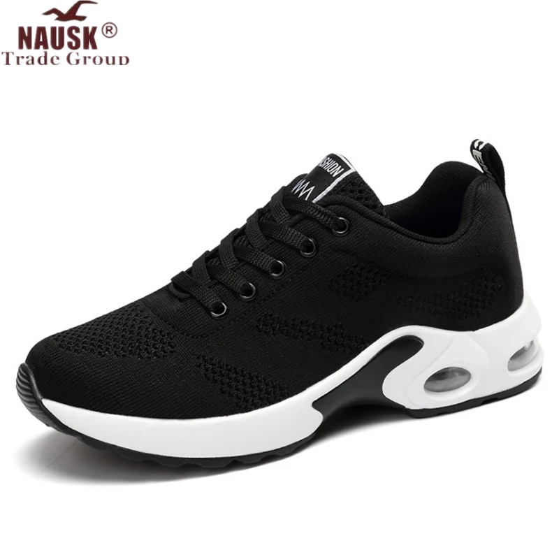 

NAUSK New Platform Sneakers Shoes Breathable Casual Shoes Woman Fashion Height Increasing Ladies Shoes Plus Size 35-42