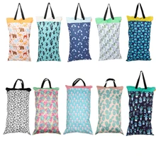 1 шт. сумка для детских подгузников многофункциональная детская водонепроницаемая сумка для подгузников с двойной молнией моющаяся сухая влажная сумка для пеленок 40*70 см