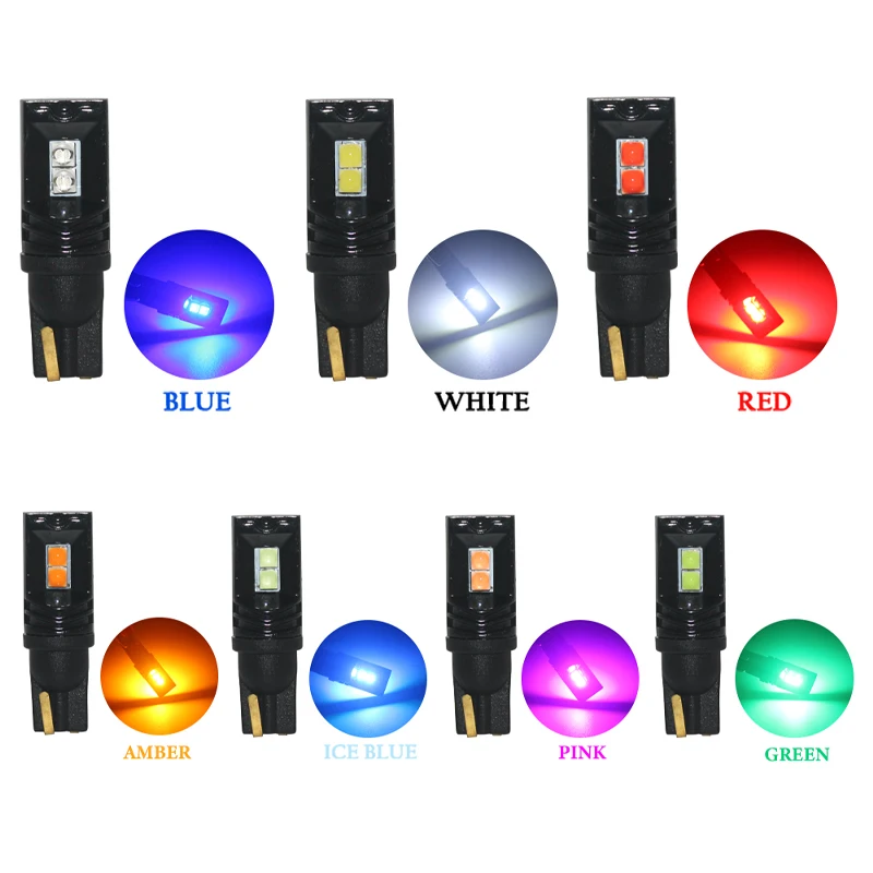 1 шт. T10 W5W CANBUS 194 501 led 3030 4SMD автомобильное Внутреннее освещение подсветка приборов
