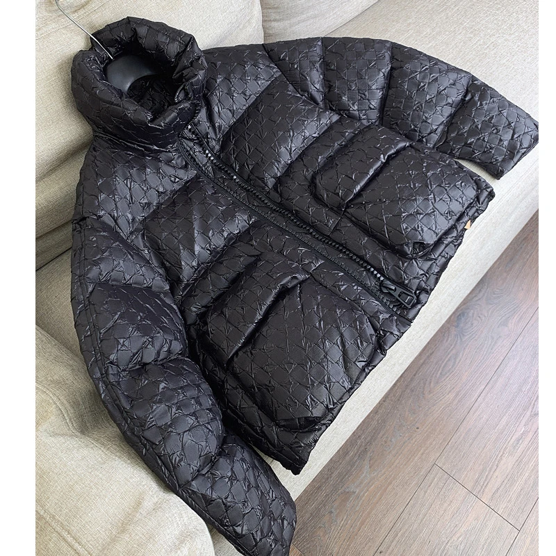 Leather Jackets New thickening white duck down bread served brief paragraph 95 female H19DY199 down jacket long duvet coat