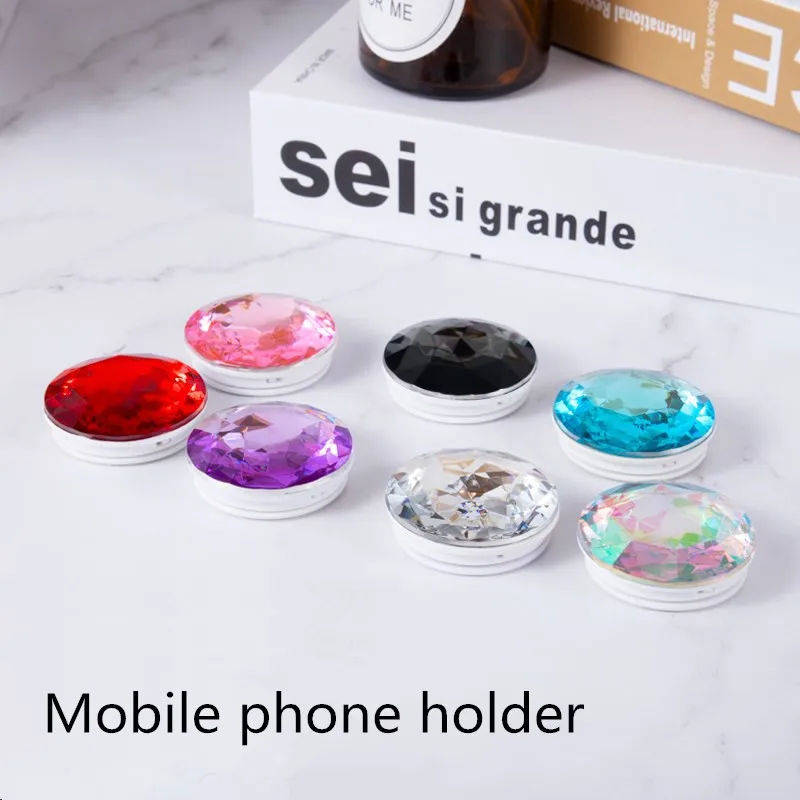 

Universal Finger Ring Phone Holder Bling Air Bag Diamond SmartPhone Stander For iPhone huawei Expanding Stents