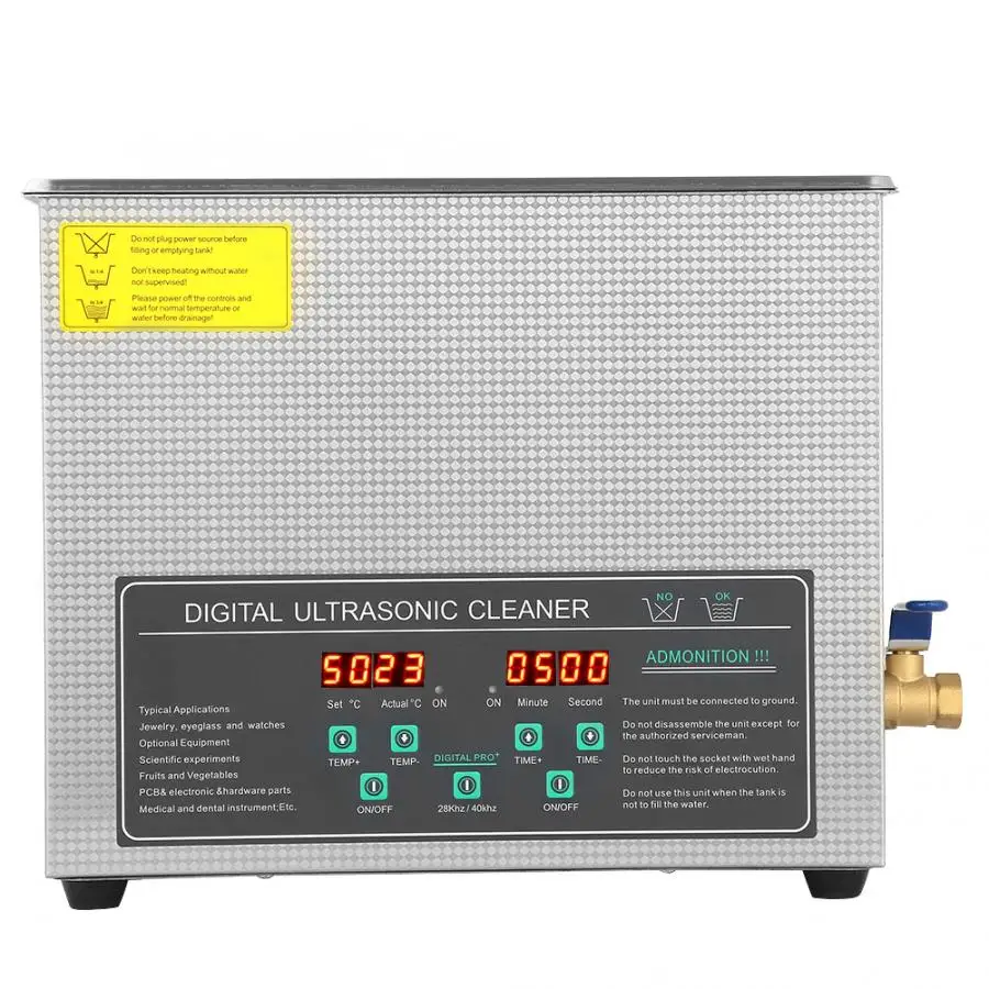 

6L Double-frequency Digital Stainless Steel Ultrasonic Cleaner Cleaning Machine