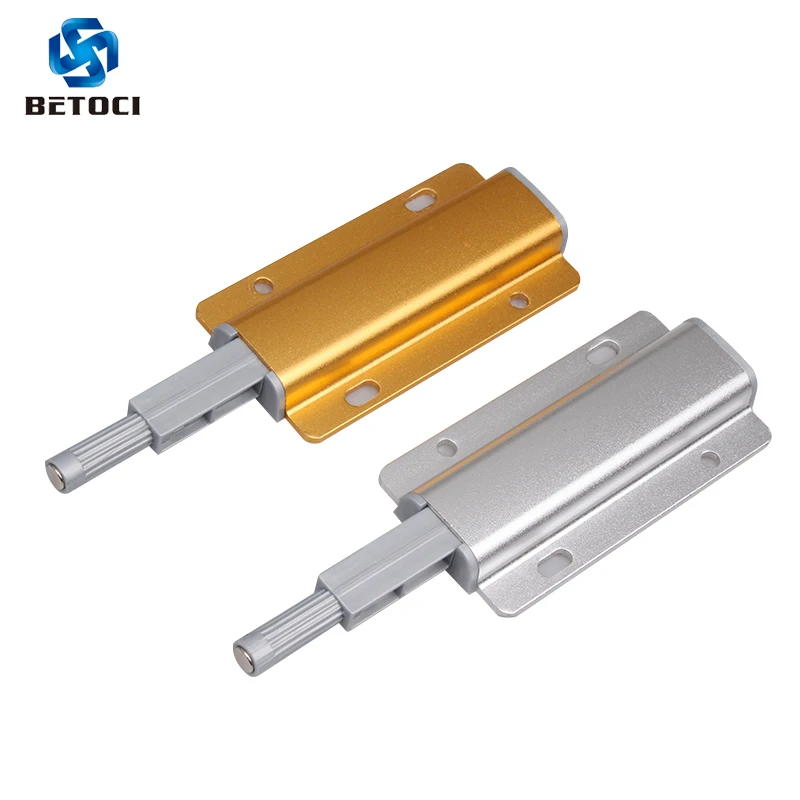 

Betoci Door Stopper Cabinet Catches Aluminum alloy Push to Open Touch Damper Buffers Soft Quiet Closer Furniture Hardware