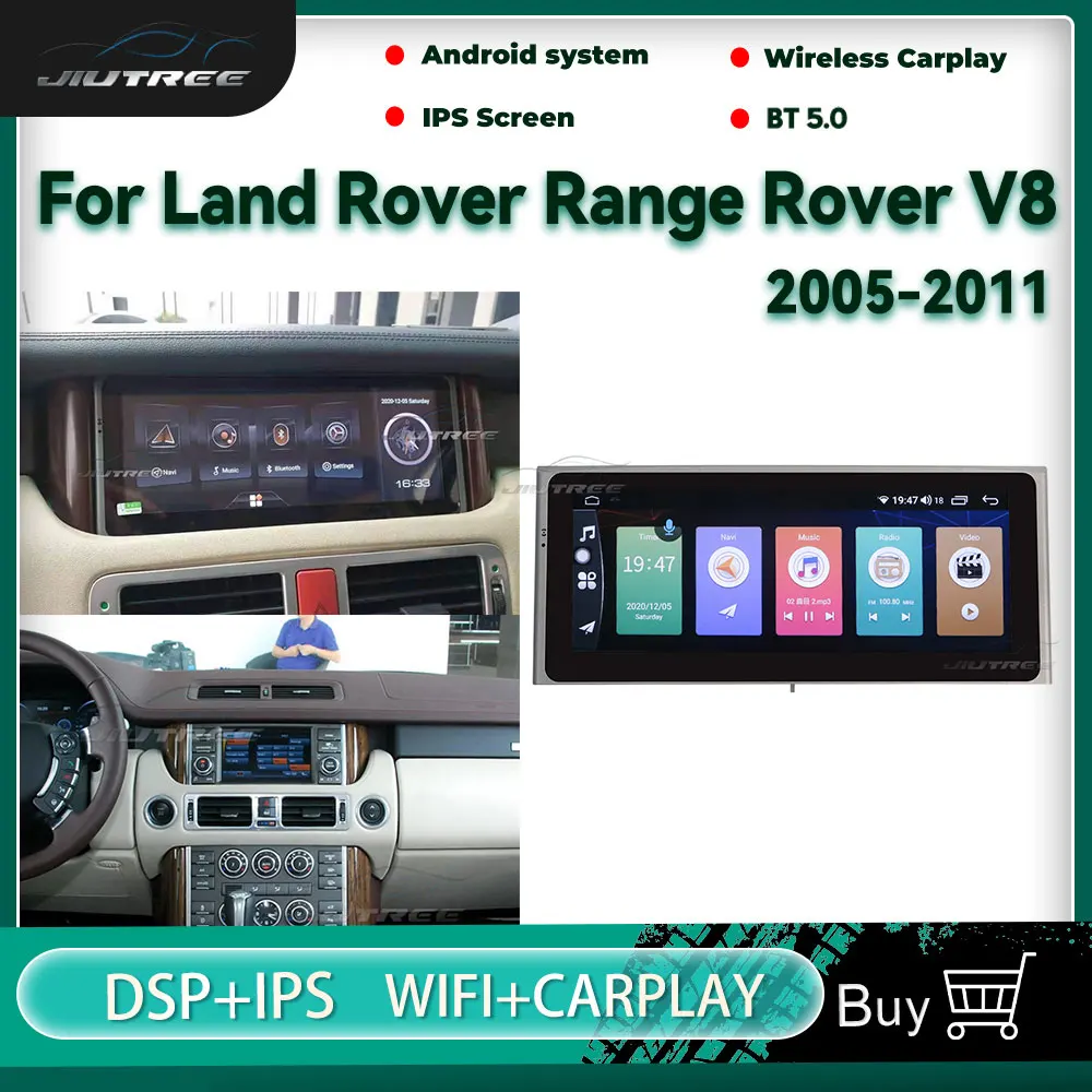 

Android11 Car Multimedia Radio Player For Land Rover Range Rover V8 2005-2011 GPS Navigation Head Unit Stereo DVD Player